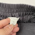 Caslon Linen Blend Wide-Leg Culottes Pants Pockets Lagenlook Charcoal size XS Photo 3