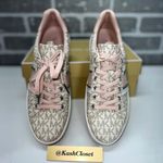Michael Kors Powder Blush Poppy Stripe Sneakers Photo 2