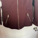 Guess Women's Large Burgundy Hooded Red Coat Jacket Photo 3