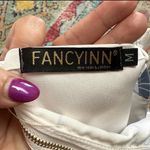 Fancyinn Womens Blouse Crop Top Medium White Green Floral Sleeveless Hawaiian Photo 3