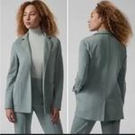 Athleta  Soft Blue Blazer Size 10 Eastbound Open Jacket Relaxed Fit Photo 1