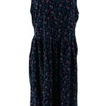 Eddie Bauer Vintage Floral Corduroy Prairie Sleeveless Midi Dress Size Large Photo 9