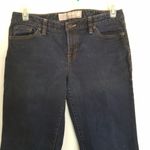 Loft Boot Cut Slim Mid-Rise Womens Jeans Size 10 Dark Wash inseam 29 Button Photo 3