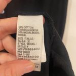 James Perse  Short Sleeve Shift Shirt Dress Women's Sz Medium Black Cotton Blend Photo 3