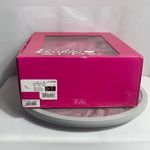 Barbie x ALDO BARBIESTESSY Pink PVC Crystal Logo Heels Pumps Size 6.5 US Photo 9
