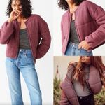 Urban Outfitters Out From Under  Women's Purple Quilted Open Front Jacket Sz S Photo 1