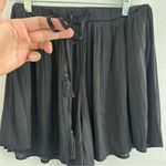 ZARA  Black Pleated High Waisted Shorts Size: XS Photo 1