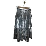 FRNCH  Paris Evaleen Sequin Tiered Midi Skirt Sz. S Photo 5