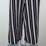 Pull & Bear  Belted Striped Pull-On Gaucho Pants Photo 2