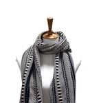 Design Imports Tribal Scarf Cream/Black One Size Black Photo 4