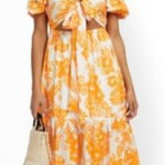 Lena Summer Beach Resort Vacation Tropical Print Tie Photo 0