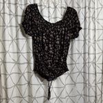 Zenobia  Black Floral Blouse Photo 5