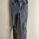 Madewell  distressed black  jeans curvy high rise skinny 24r Photo 10
