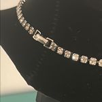 Regal Bridal Prom Formal Rhinestone Collar Choker Draped Necklace Silver Photo 3