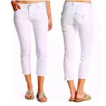 Kut From The Kloth  Bardot Skinny Cropped Boyfriend White Denim Jeans Sz 14 Photo 15
