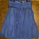 BCBG MaxAzria 100% Silk Halter Cocktail Dress in Navy Blue - size 12 Photo 7