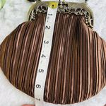 Silk Satin Evening Handbag Retro Vintage with Pearl like Handle Photo 2