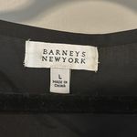 barney's new york Barney’s New York black silk sleeveless peplum top sz L Photo 2