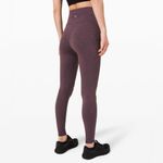 Lululemon Power Within Super High-Rise Pant 28" - Heathered Black Currant - 4 Photo 1