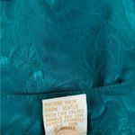 Victoria's Secret Vintage Victoria’s Secret Satin Jacquard Pajama Top Women's Small Green 90's Y2K Photo 7