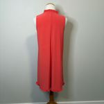 Tash + Sophie Orange Sleeveless Ruffle Knee‎ Length Dress Photo 1