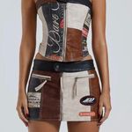 Jaded London Daytona vegan leather mini skirt Photo 0