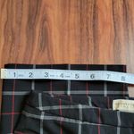 Apostrophe red black windowpane straight leg trousers size 8 Photo 8