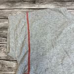 Lou & grey Women's Basic T Tee Shirt S SM Small Grey Gray Red Contrast Stitching Photo 4