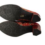 L'ATISTE L'Artiste Heeled Lace Up Red Shoe Octavius Womens Size 41 Photo 6