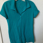Faded Glory FINAL MARKDOWN  Women's Teal Polo Shirt Photo 0