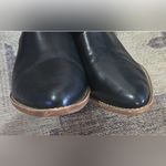 Madewell  Black Leather Mules with Brown Heel Photo 1