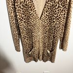 Chico's Cardigan Women XL Leopard Longline Long Sleeve Button Up Closet Staple Photo 5