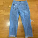 Boyish  Light Wash Destroyed Preppy Western Coastal Straight Leg Slouchy Jeans 28 Photo 3