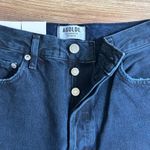 AGOLDE Jeans Riley High Rise Straight Crop New NWT Dark Wash Denim Distressed 26 Photo 13