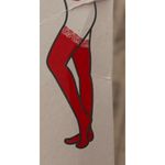 Lace Topped Thigh High Hot Sexy Ultrathin Sheer Fishnet Stockings Red Photo 1