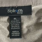 Style & Co . Gray 3/4 Sleeve Pleated‎ Blouse Photo 5