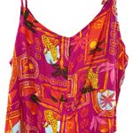 Old Navy Sleeveless Wide Leg Jumpsuit Tropical Print Size XL Photo 6