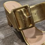Chinese Laundry NWOB gold buckle heel sandals 7.5 Photo 5