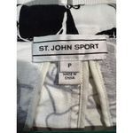 St. John Sport Black & White Floral Zip Photo 2