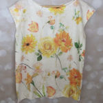 Luisa Ricci Floral Knit Blouse Yellow Photo 0