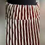 Vintage 70s Fire Islander ribbed knit mock neck zipper shirt, size medium Red Photo 1