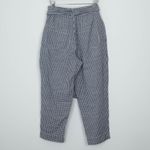 Anthropologie Cartonnier Womens Crop Gingham Linen Blend Pants Size 10 Tie Belt Photo 6