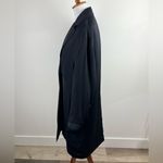 Vince OVERSIZED LONG-LINE CREPE COAT IN NAVY Oversized Size Small Slightly Puff Photo 9
