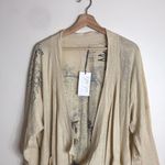 Kyla seo comfort lightweight embroidered cotton open duster cardigan oversized S Photo 2