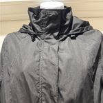 A New Day Hooded Rain Jacket M Water-Resistant Coat, Toggle Waist, Packable Hood Photo 3