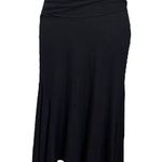 Anthropologie Black Ribbed Kingsolver Midi Tank Dress Asymmetrical Women Size S Photo 3