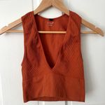 Urban Outfitters Out From Under Hailey Seamless Plunge Crop Ribbed Tank Size M Photo 0