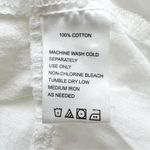 Birds of Paradis by Trovata White Cotton Peplum Collared Button Front Top Size S Photo 6