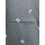 Briggs New York Black Slipper Embroidery Capris Womens 8 NWT Nautical Coastal Photo 2