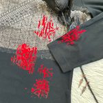 Y2k black and red gothic vampy long sleeve Size L Photo 4